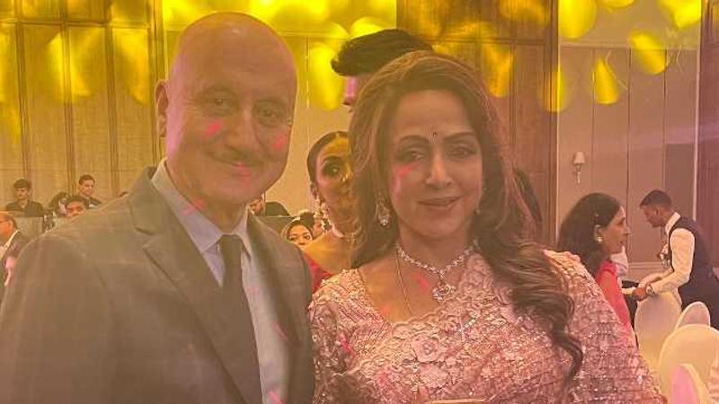 Anupam Kher, Hema Malini