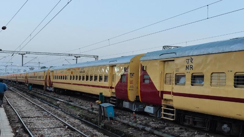 Stones pelted at Aastha train
