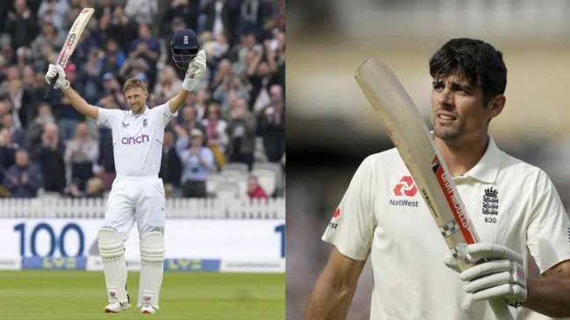 Former English skipper Alastair Cook and batter Joe Root 