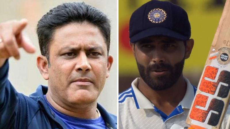 Anil Kumble and Ravindra Jadeja