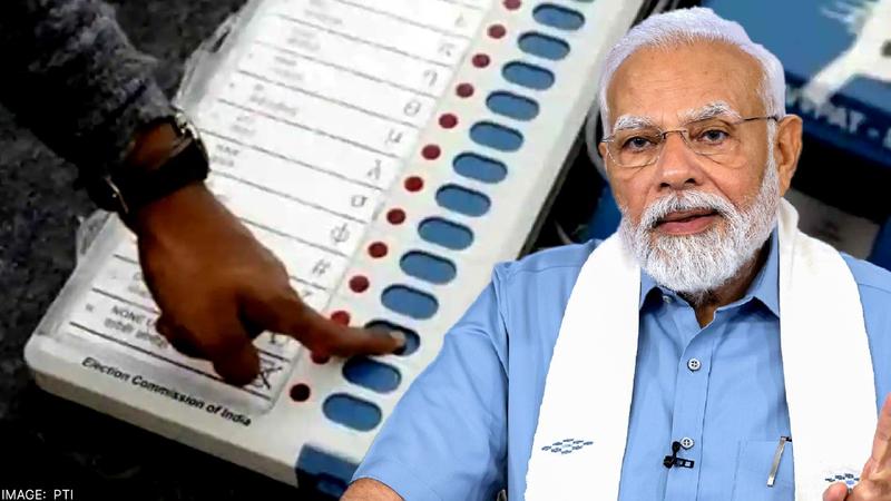 Prime Minister Narendra Modi on EVM. 