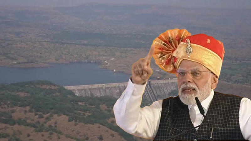 Maharashtra: PM Modi dedicates Nilwande dam to people of Ahmednagar, performs Jal-pujan