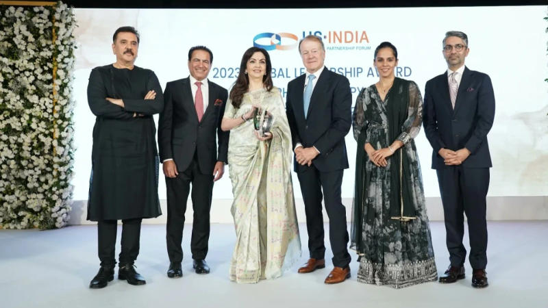 Nita Ambani honoured with USISPF Global Leadership Award 2023