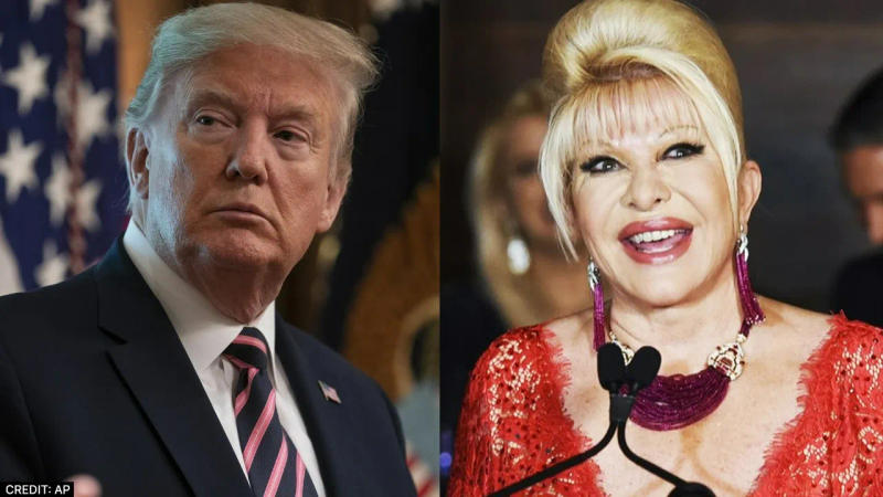 Former US President Donald Trump and his first wife Ivana Trump