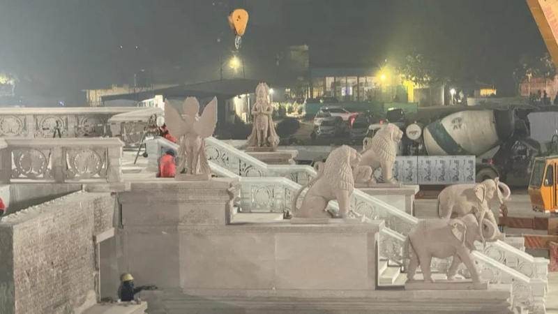 Elephants, Lions, Garuda, Lord Hanuman Murtis Installed at Ram Temple 