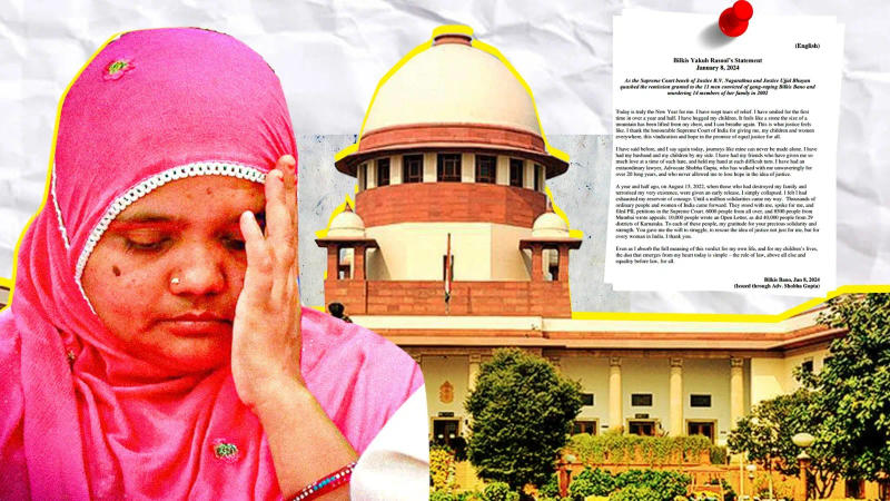 ‘Smiled For The First Time in Over a Year and Half ‘: Bilkis Bano Finds ‘Justice’ Over SC Overturning Convicts' Release 