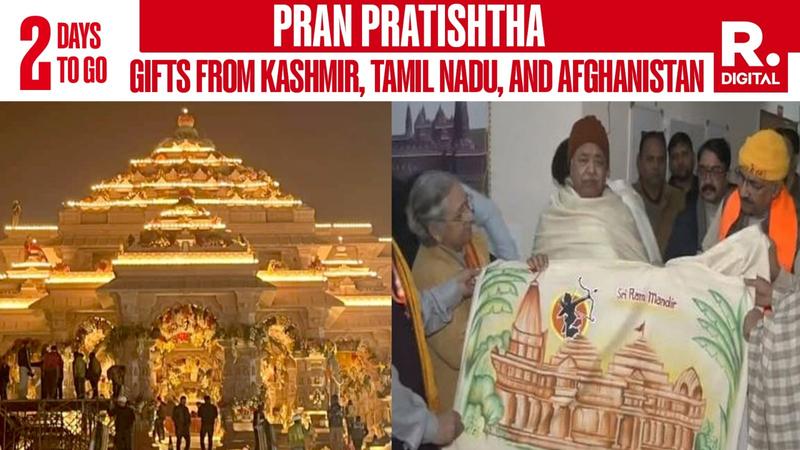 VHP president hands over gifts from Kashmir, Tamil Nadu, Afghanistan to Ram Temple Yajman 