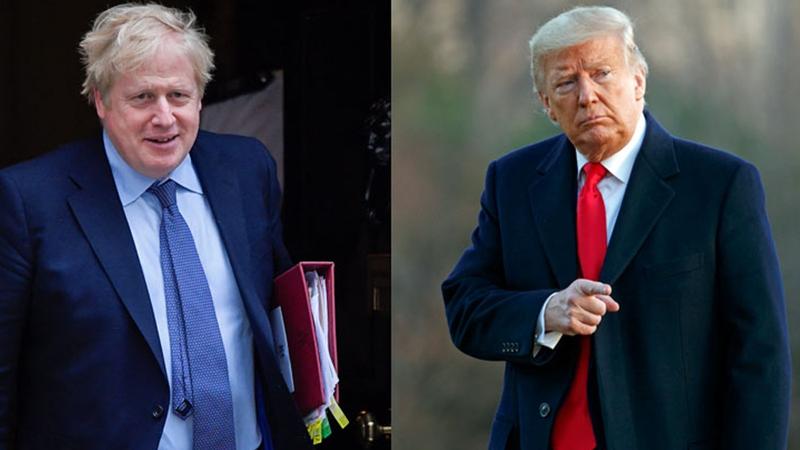 Former UK PM Boris Johnson and Former US President Donald Trump