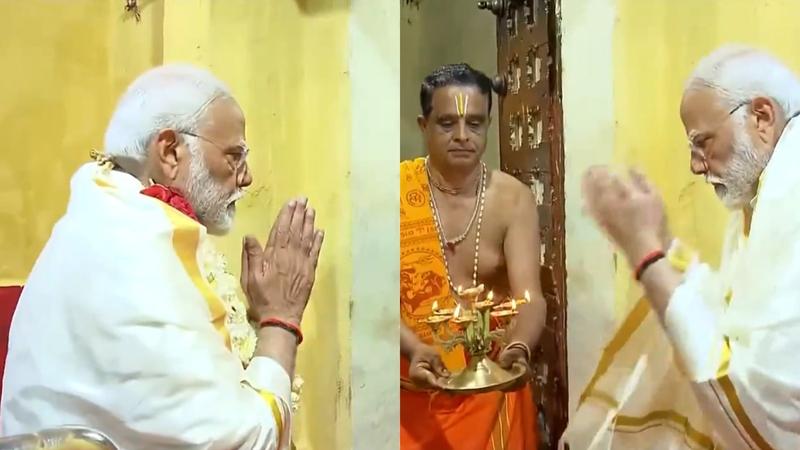 PM Modi performs puja at Sri Kothandarama Swamy Mandir 