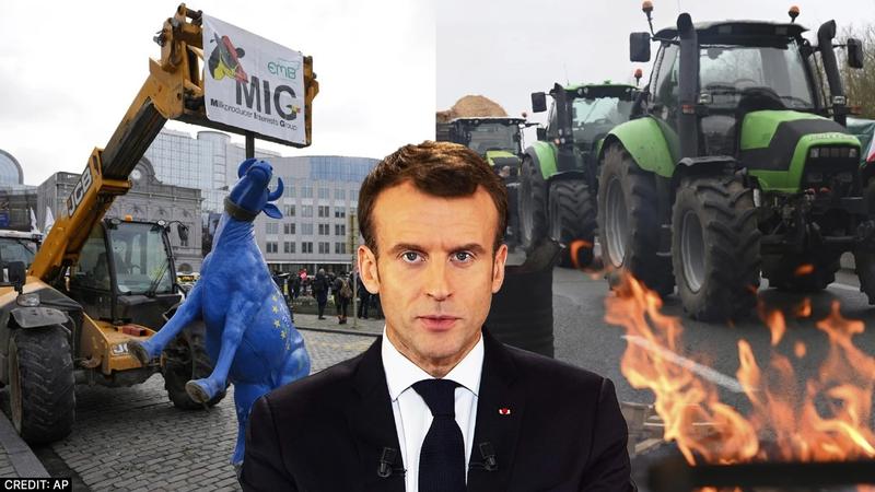 France Farmers Protest Macron EU regulations