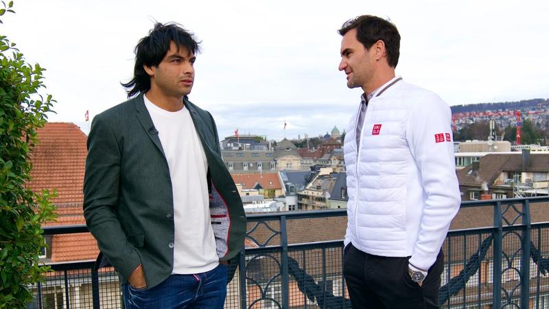 Neeraj Chopra and Roger Federer