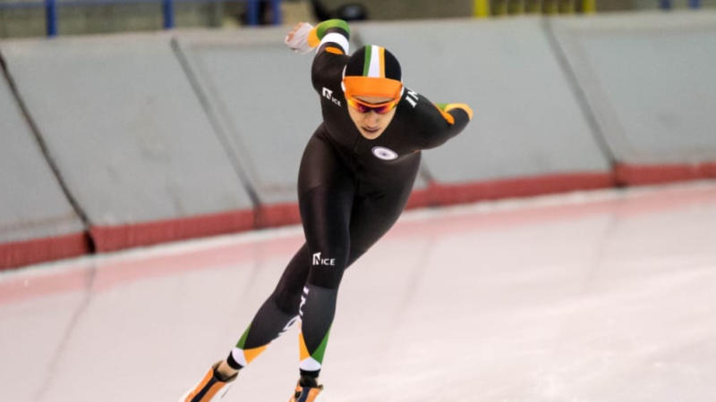 Shruti Kotwal of Maharashtra is India’s first professional ice speed skater