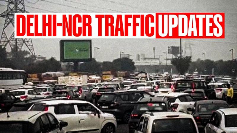 Traffic Jams at Delhi-Noida Chilla border