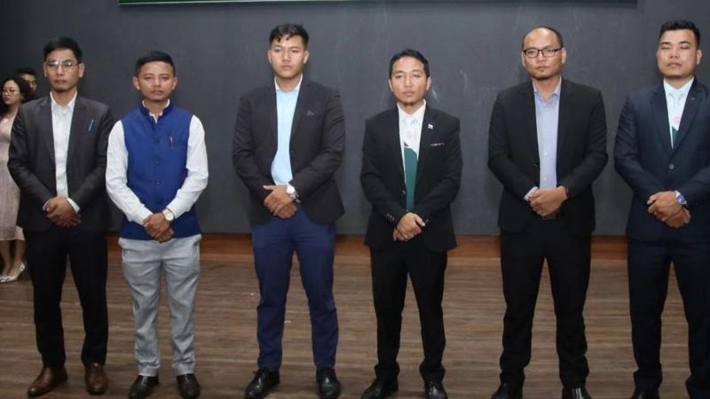 Leaders of the Mizoram student organisation 