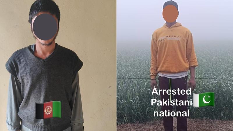  The Border Security Force detained an Afghan individual in Gurdaspur and a Pakistani national in Tarn Taran.