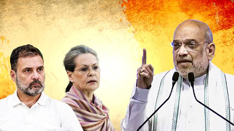 Amit Shah takes on Gandhis in Udaipur