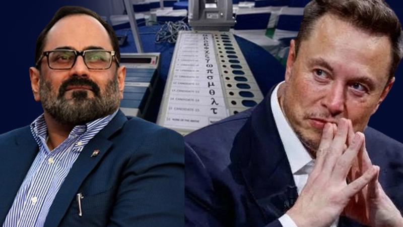 Rajeev Chandrasekhar vs Elon Musk on credibility of EVMs 