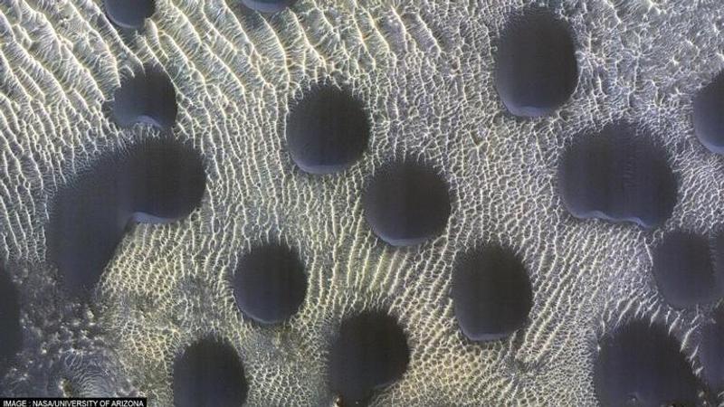 NASA Mars Sand Dunes Circular