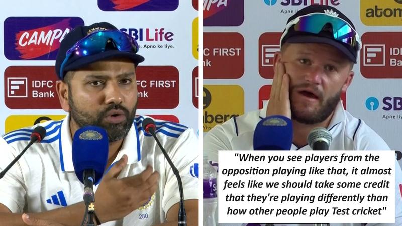 Rohit Sharma responds to Ben Duckett