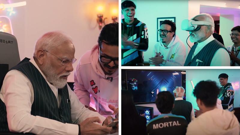 PM Modi plays online games with gamers