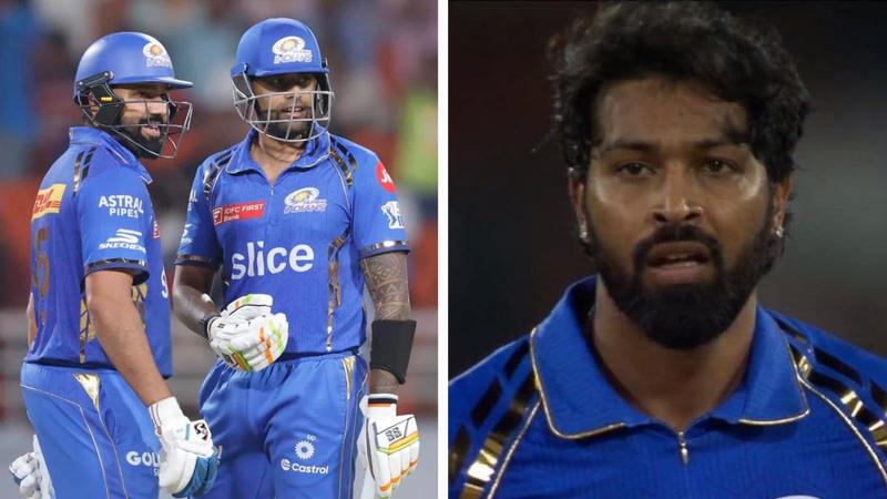 Rohit Sharma and Suryakumar Yadav not happy with Hardik Pandya