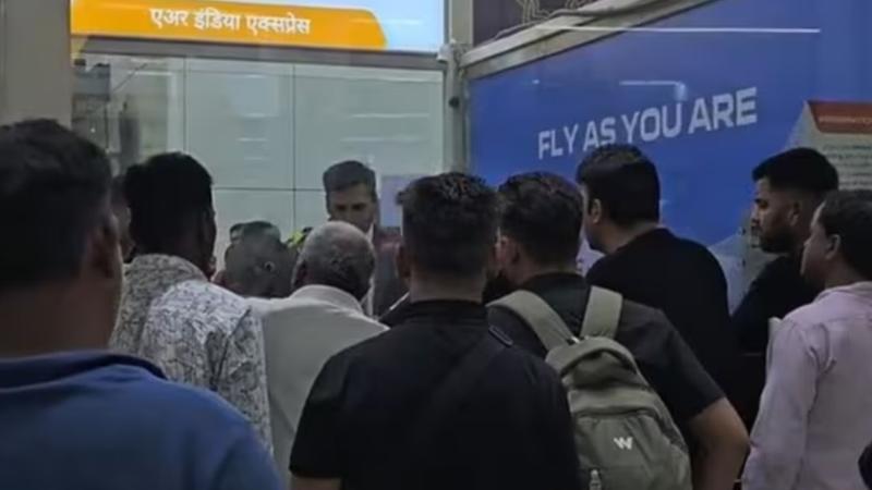 Chaos at airports as passengers protest after Air India Express cancels over 80 flights