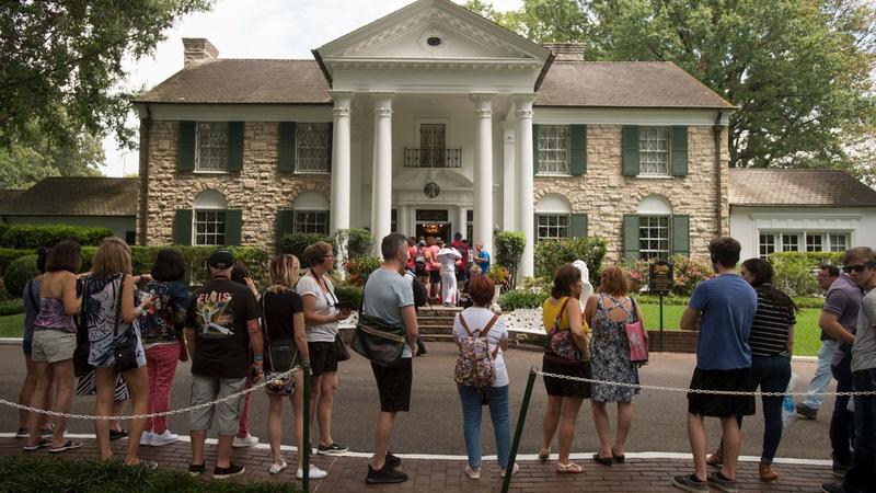 Elvis Presley's former home, Graceland. 