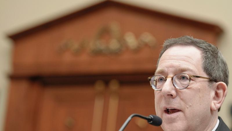 Northwestern University President Michael Schill testifying during a hearing of the House Committee on Education and the Workforce.