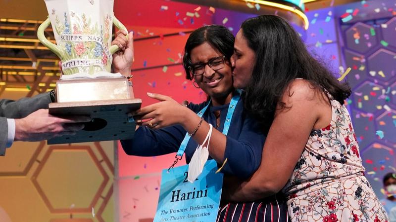 14-year old Harini Logan was the Scripps National Spelling Bee winner in 2022.