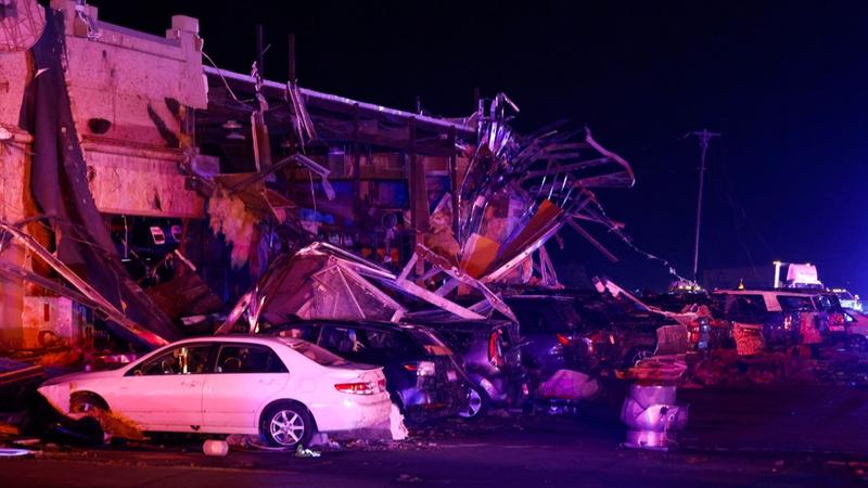 The deadly storms began on Saturday night. 