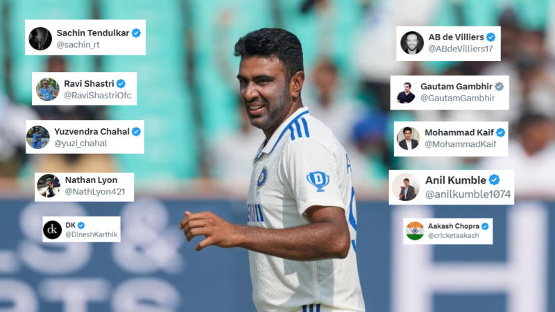 R Ashwin's achievement celebrated wildly