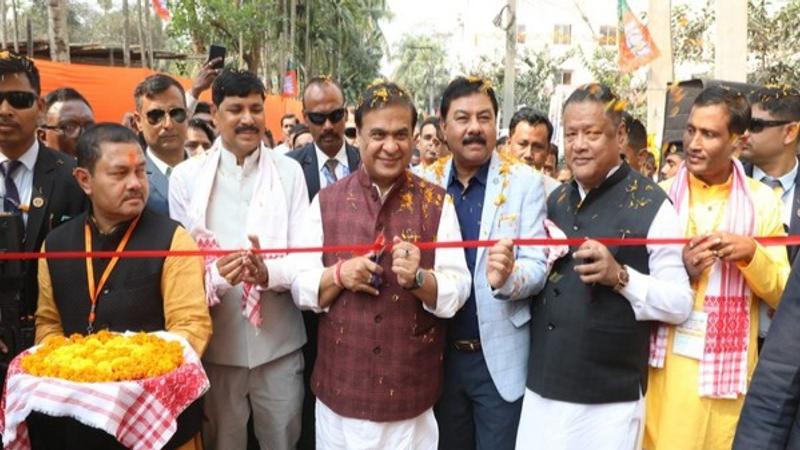 Assam Chief Minister Himanta Biswa Sarma launched the 'Vikas Yatra' on Thursday. 