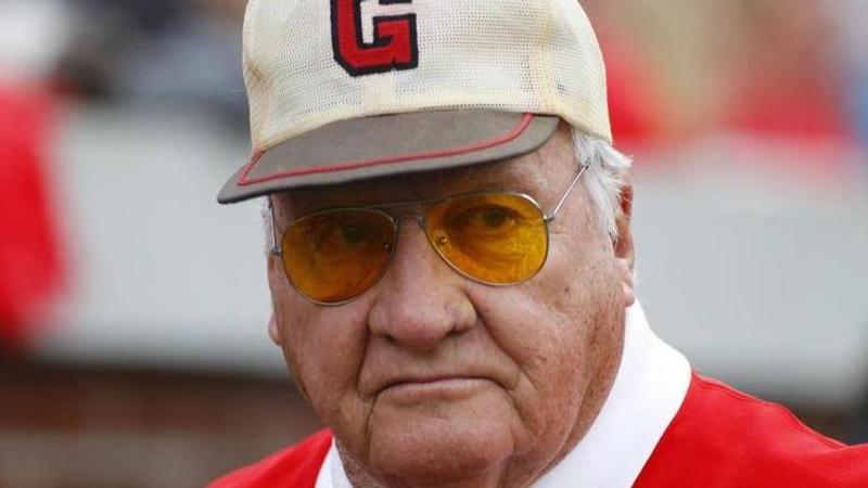 Sonny Seiler looks on from the sideline during the second half of an NCAA college football game