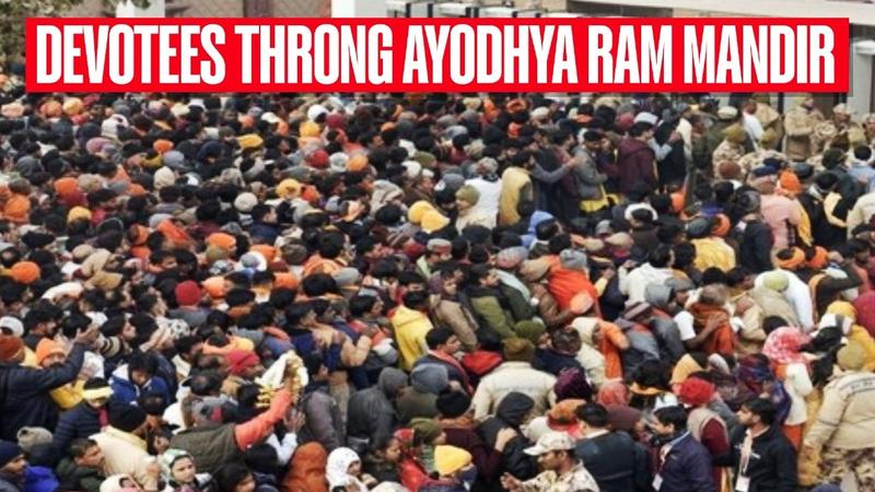 Rush of devotees in Ayodhya