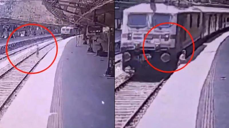 The woman jumped onto the railway tracks to scare her live-in partner, but ended up getting crushed