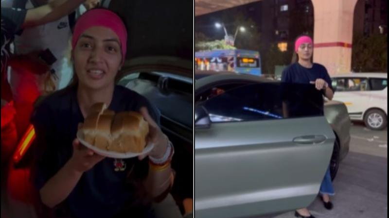 Vada Pav Seller Chandrika Dixit Sparks Social Media Buzz With Mustang 