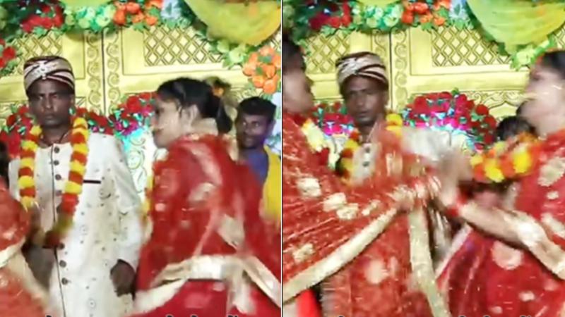 Girlfriend and Bride Fight For Groom, Video Goes Viral