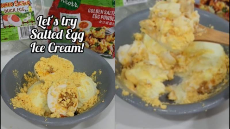 Viral Video Of Salted Egg Ice Cream