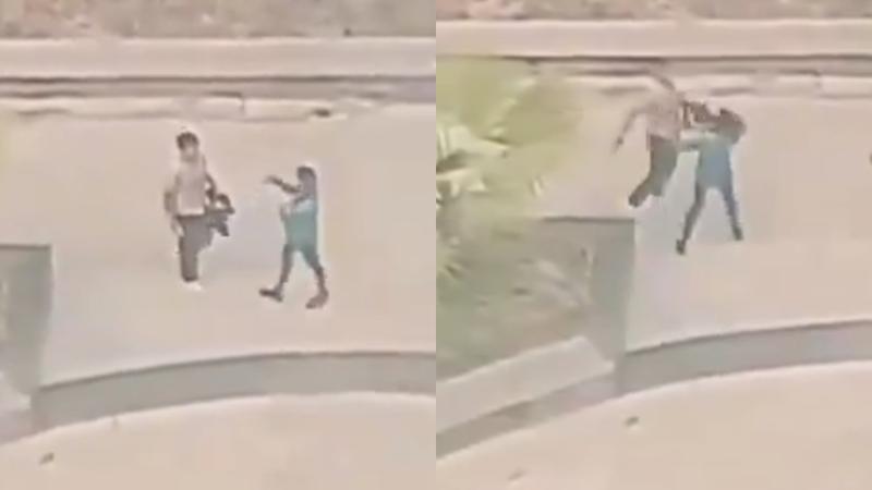 Man Slaps Woman inside University campus in Noida, Video Viral