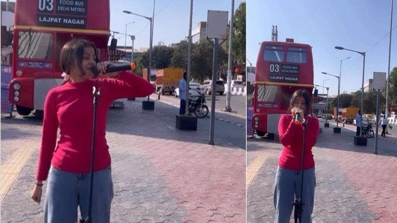 Young singer singing Taylor Swift songs in Lajpat Nagar, Delhi, video viral