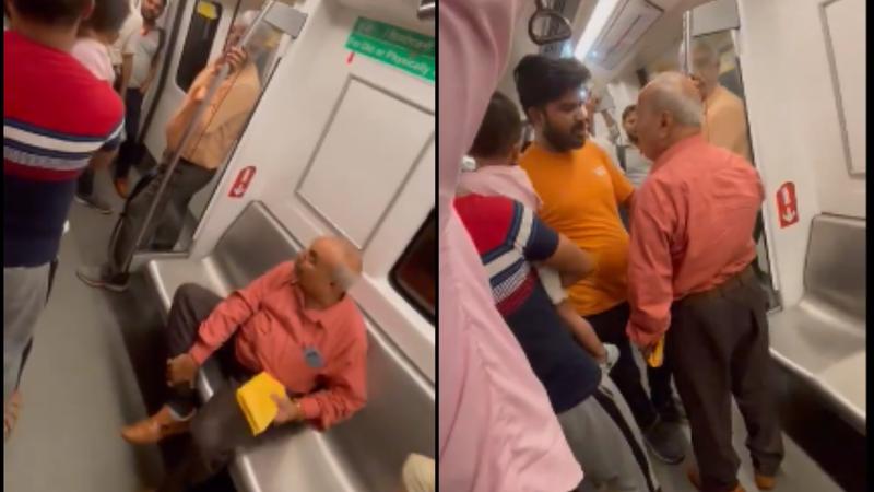 ‘Kalesh’ Takes Place In Delhi Metro Between Elderly Man And Young Guy