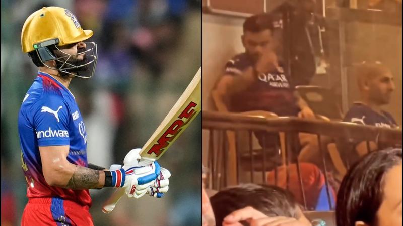 Virat Kohli Punches Chair In Frustration After Rcb's 3rd Loss 