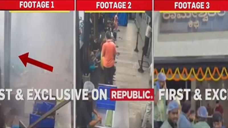 CCTV footage shows exact moment of blast at Rameshwaram Cafe