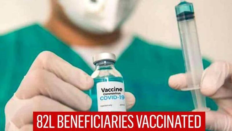 India Vaccinated Near 82 Lakh Beneficiaries Against COVID-19, says Health Ministry