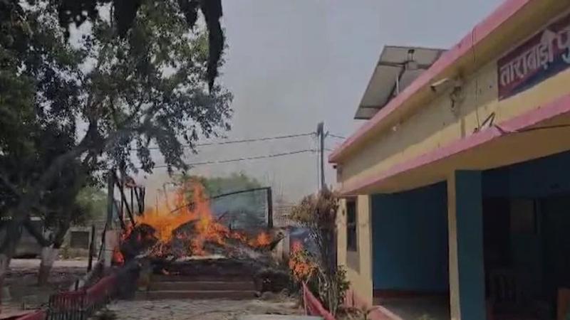 Arson at Tarabari Police Station in Bihar's Araria