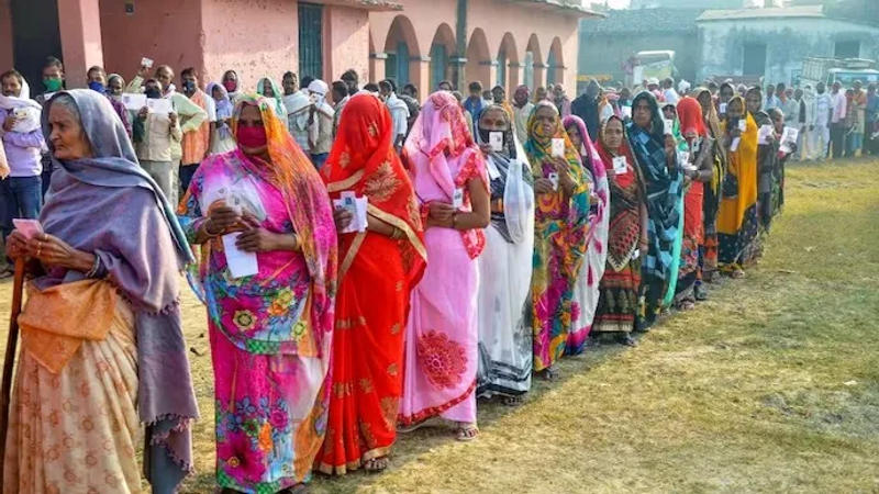 Polling at booths