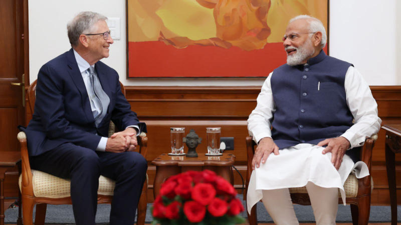 Bill Gates meets Prime Minister Narendra Modi