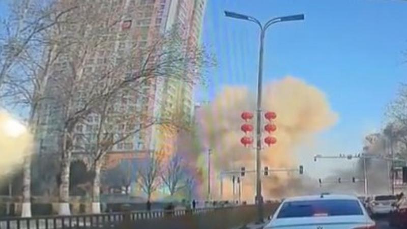 A massive explosion rocked China's Yanjiao town on Wednesday morning
