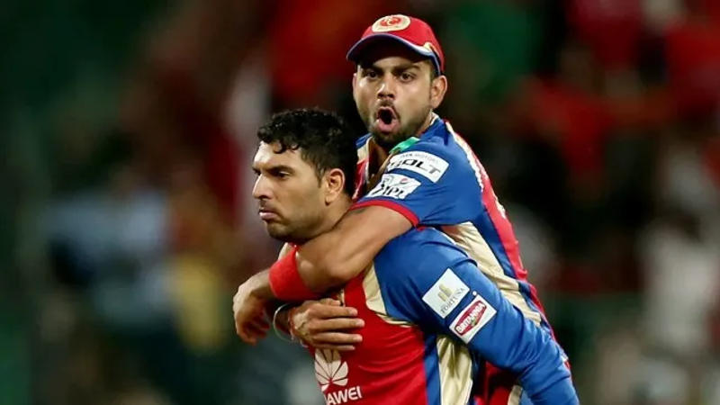 Yuvraj Singh and Virat Kohli for RCB