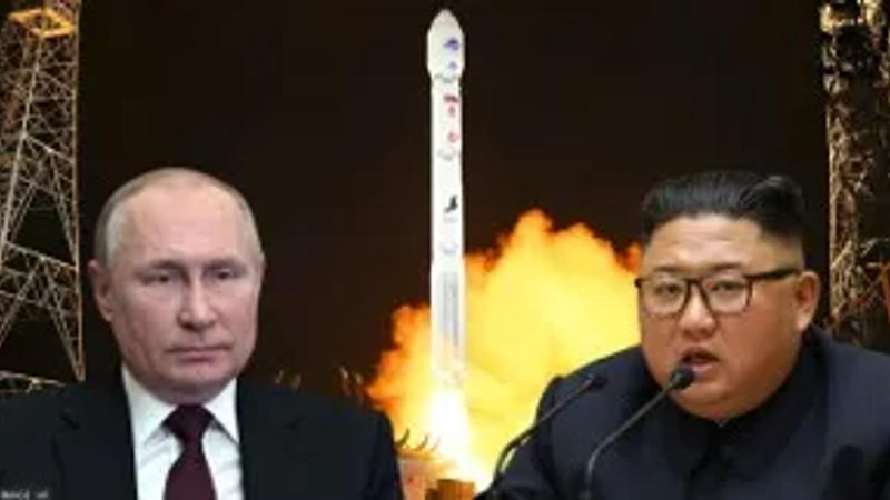 Russian President Vladimir Putin and North Korean Supreme Leader Kim Jong Un